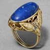 Antique 1900s 14k Gold Lapis Ring
