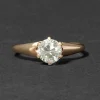 Antique Victorian 14k Rose Gold with Natural Diamond Ring