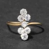 Antique Victorian 1880s 14k Gold & Diamond Ring