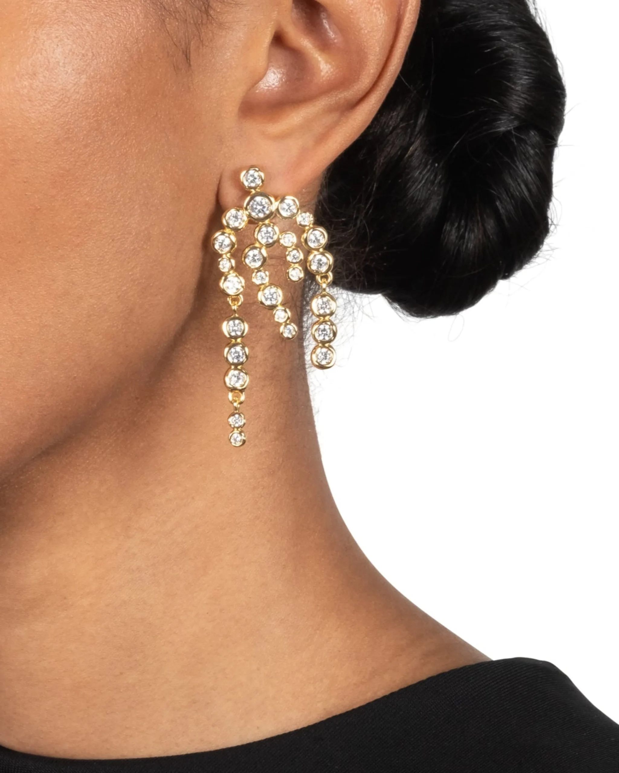 Asterales Gold Chandelier Earring