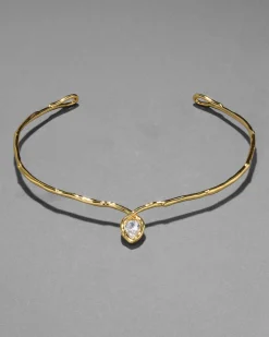 Asterales Gold Floating Collar Necklace