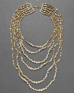 Asterales Gold Multi Layered Necklace