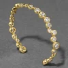 Asterales Gold Skinny Cuff Bracelet