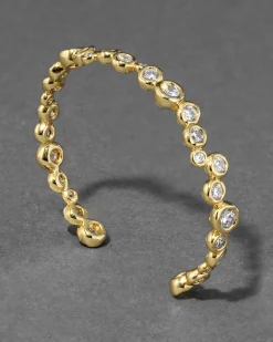 Asterales Gold Skinny Cuff Bracelet
