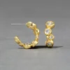 Asterales Gold Small Hoop Earring