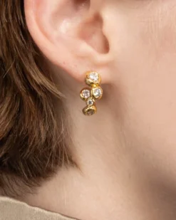 Asterales Gold Small Hoop Earring