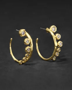 Asterales Modernist Hoop Earring