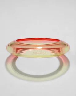 Bonbon Lucite Saucer Bangle Bracelet- Sunset