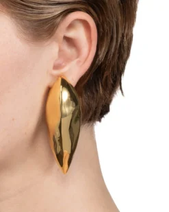 Brut Gold Armor Clip Earring