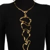 Brut Gold Cascade Collar Necklace