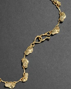 Brut Gold Mosaic Cascade Necklace