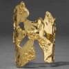 Brut Gold Reef Cuff Bracelet