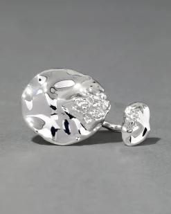 Brut Silver Double Disc Ring