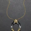 Gilded Tusk Lucite Necklace