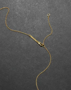 Gilded Tusk Lucite Necklace