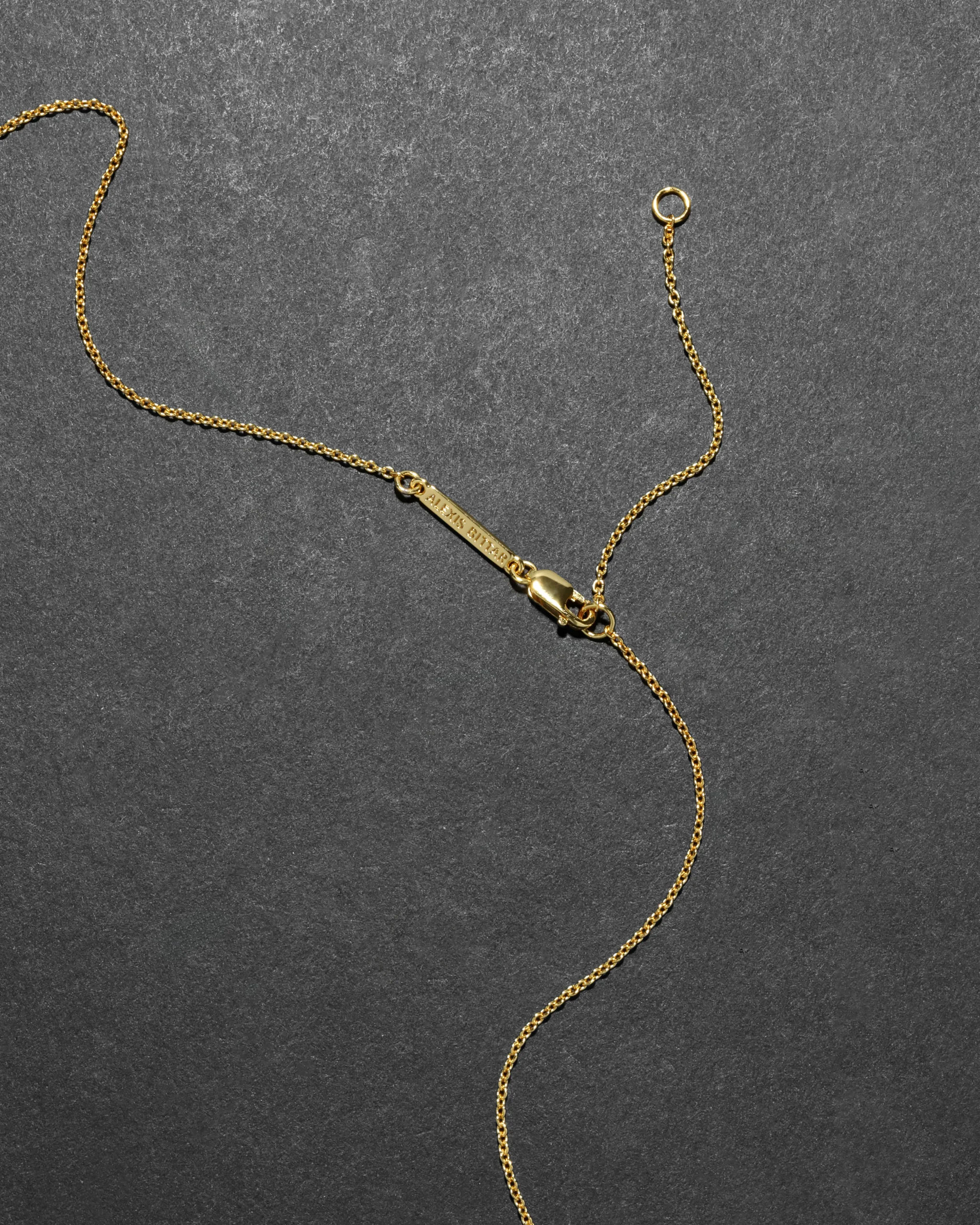 Gilded Tusk Lucite Necklace