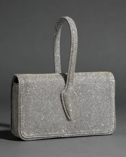Lace-Up Wristlet- Disco Gold