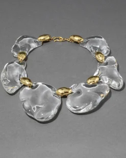 Liquid Lucite Pebble Necklace