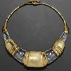 Lucite Brutalist Segmented Collar Necklace