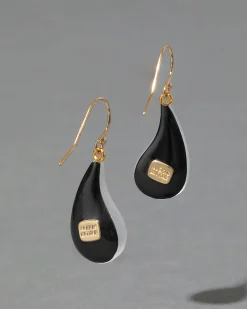 Lucite Dewdrop Earring- Silver