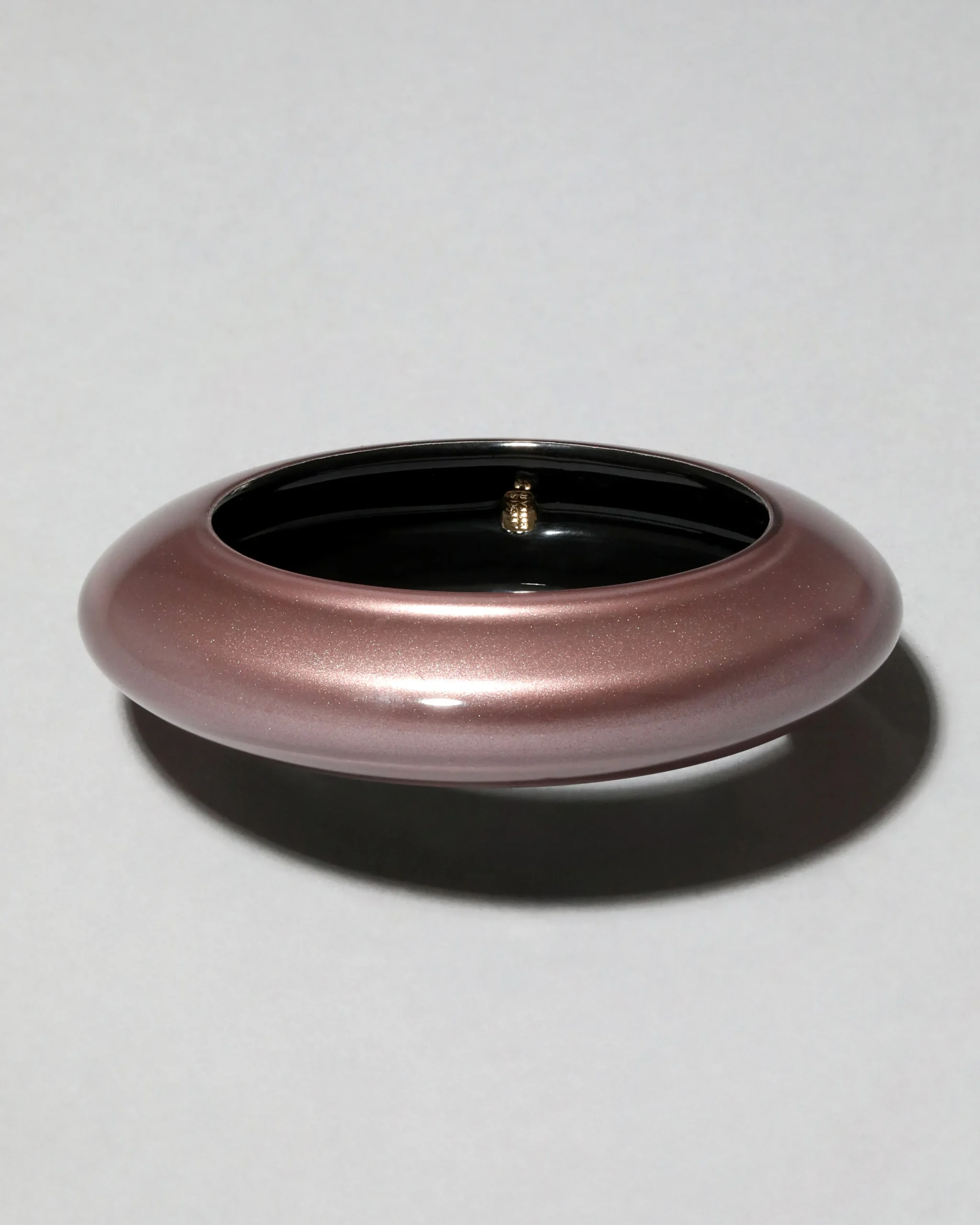 Lucite Saucer Bangle Bracelet- Dusty Rose
