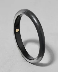 Lucite Skinny Bangle Bracelet- Black