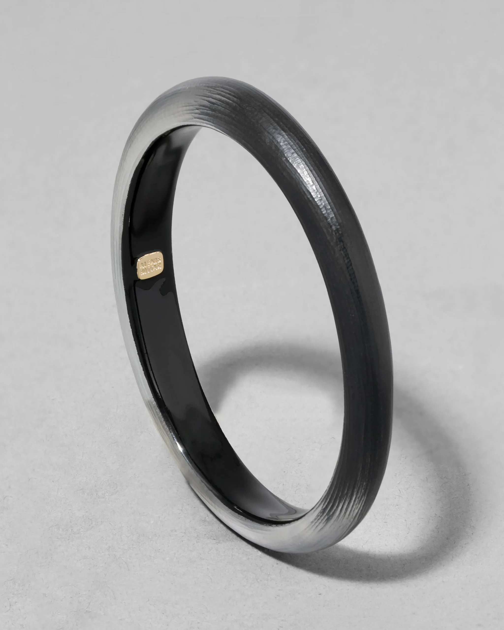 Lucite Skinny Bangle Bracelet- Black