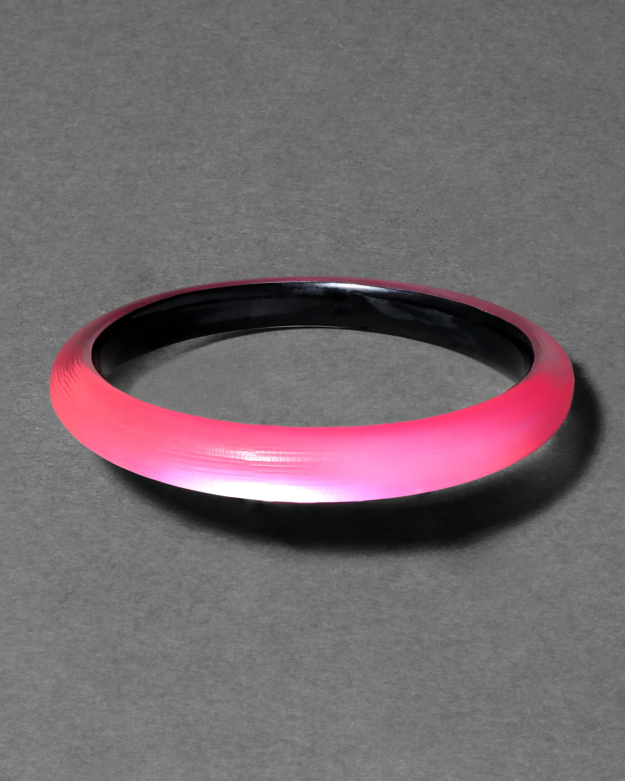 Lucite Skinny Bangle- Neon Pink