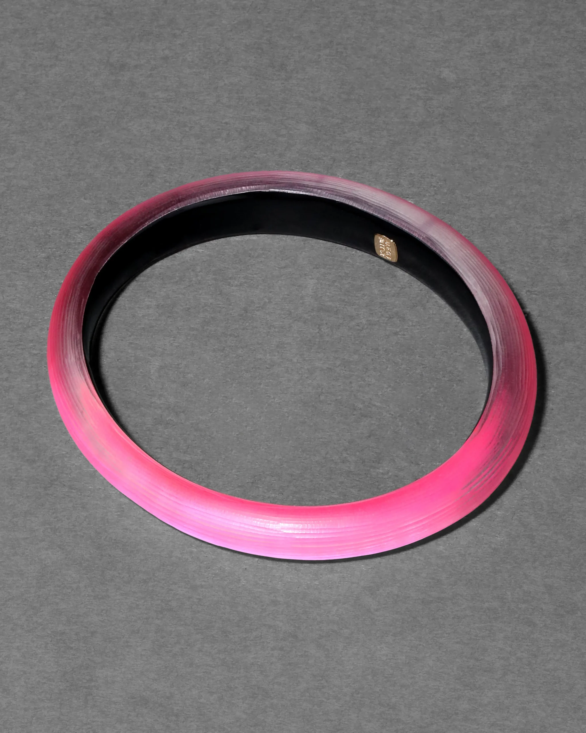 Lucite Skinny Bangle- Neon Pink