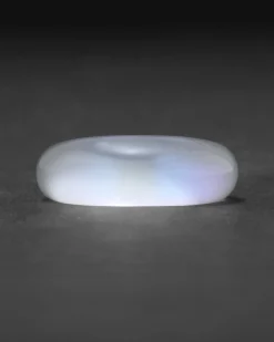 Lucite Tapered Ring- White Opal