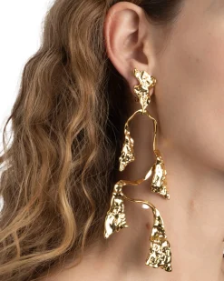 Mobile Gold Balance Clip Earring