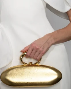 Molten Gold Bullet Minaudière- Gold