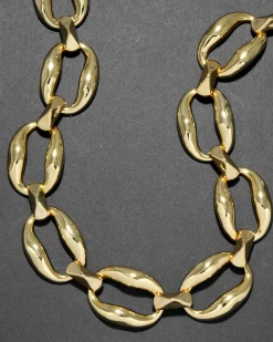 Molten Gold Link Necklace