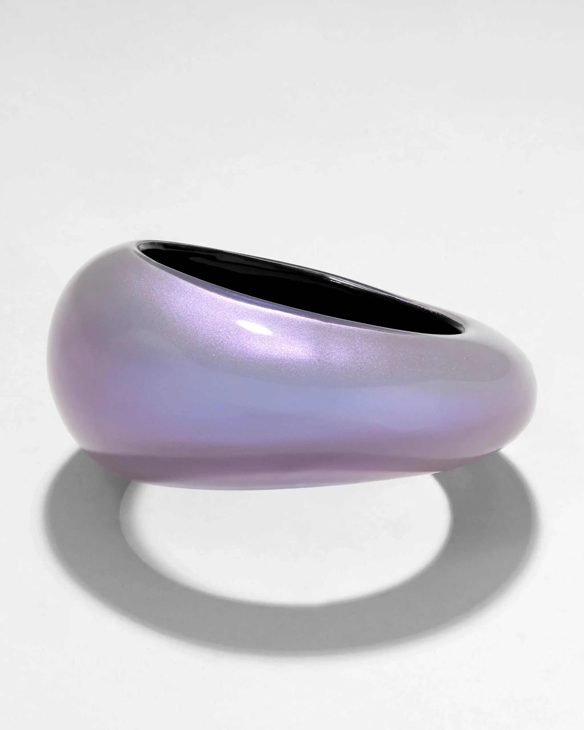 Puffy Lucite Tapered Bangle Bracelet- Aurora