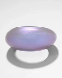 Puffy Lucite Tapered Bangle Bracelet- Aurora