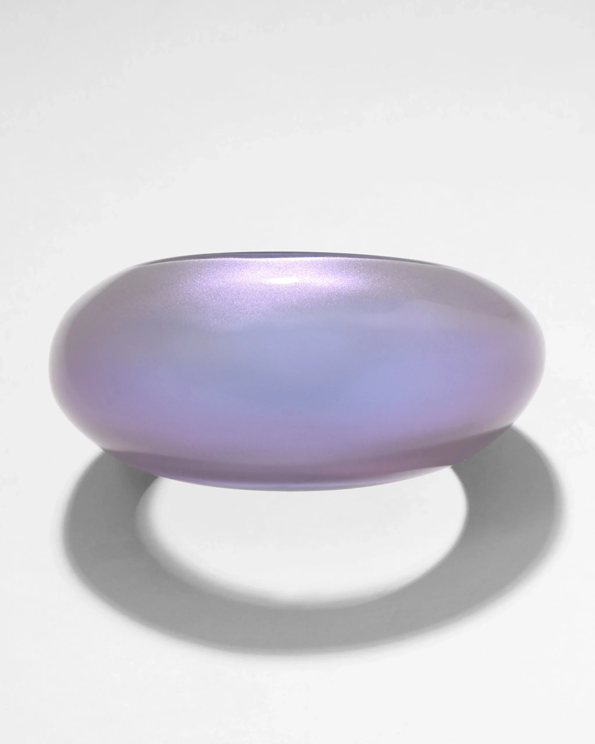 Puffy Lucite Tapered Bangle Bracelet- Aurora