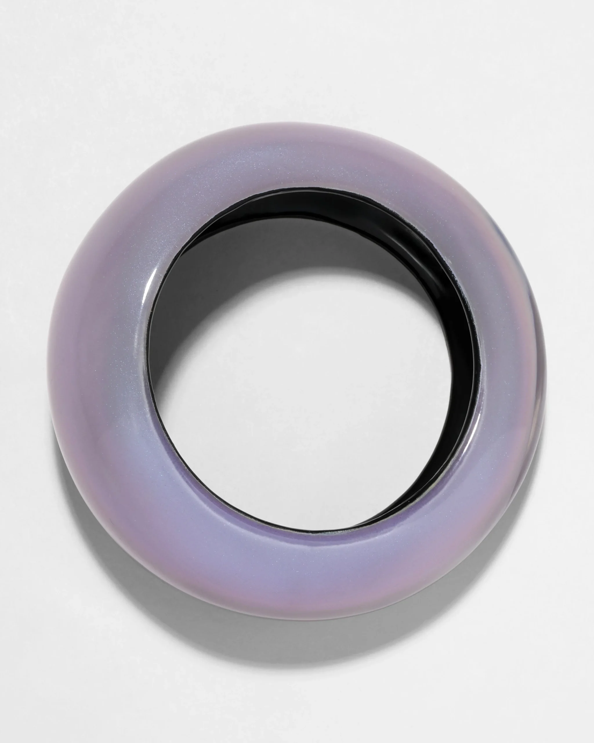 Puffy Lucite Tapered Bangle Bracelet- Aurora