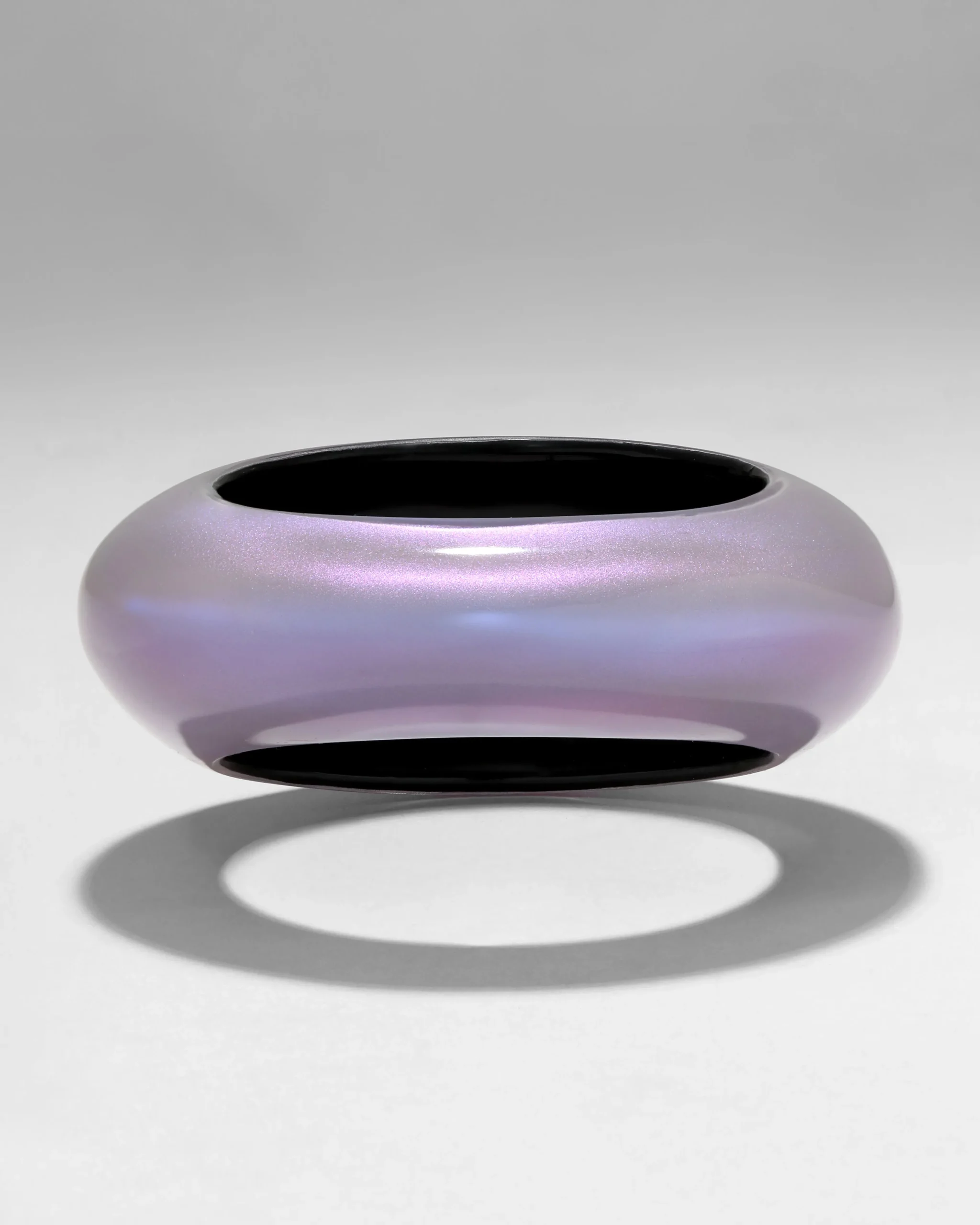 Puffy Lucite Tapered Bangle Bracelet- Aurora