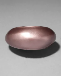 Puffy Lucite Tapered Bangle Bracelet- Dusty Rose
