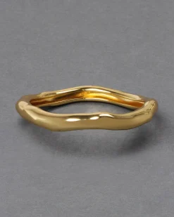Small Molten Bangle Bracelet- Gold
