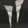 Solanales Crystal Cascade Post Earring