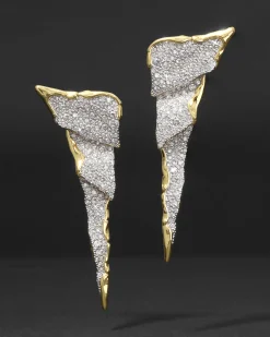 Solanales Crystal Cascade Post Earring