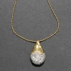 Solanales Crystal Pavé Teardrop Necklace