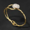 Solanales Crystal Pebble Clasp Bracelet