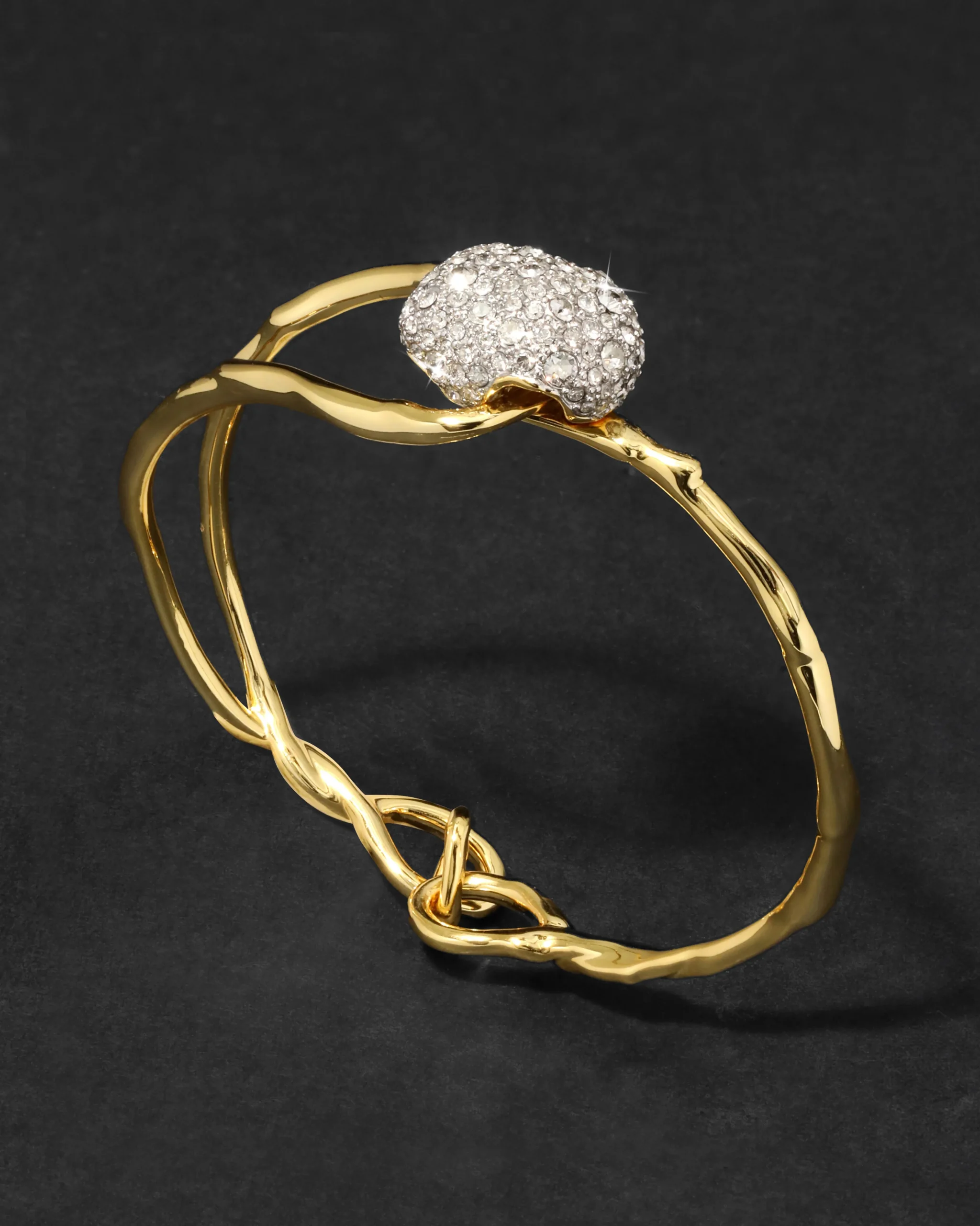 Solanales Crystal Pebble Clasp Bracelet