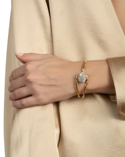 Solanales Crystal Pebble Clasp Bracelet