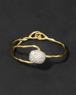 Solanales Crystal Pebble Clasp Bracelet