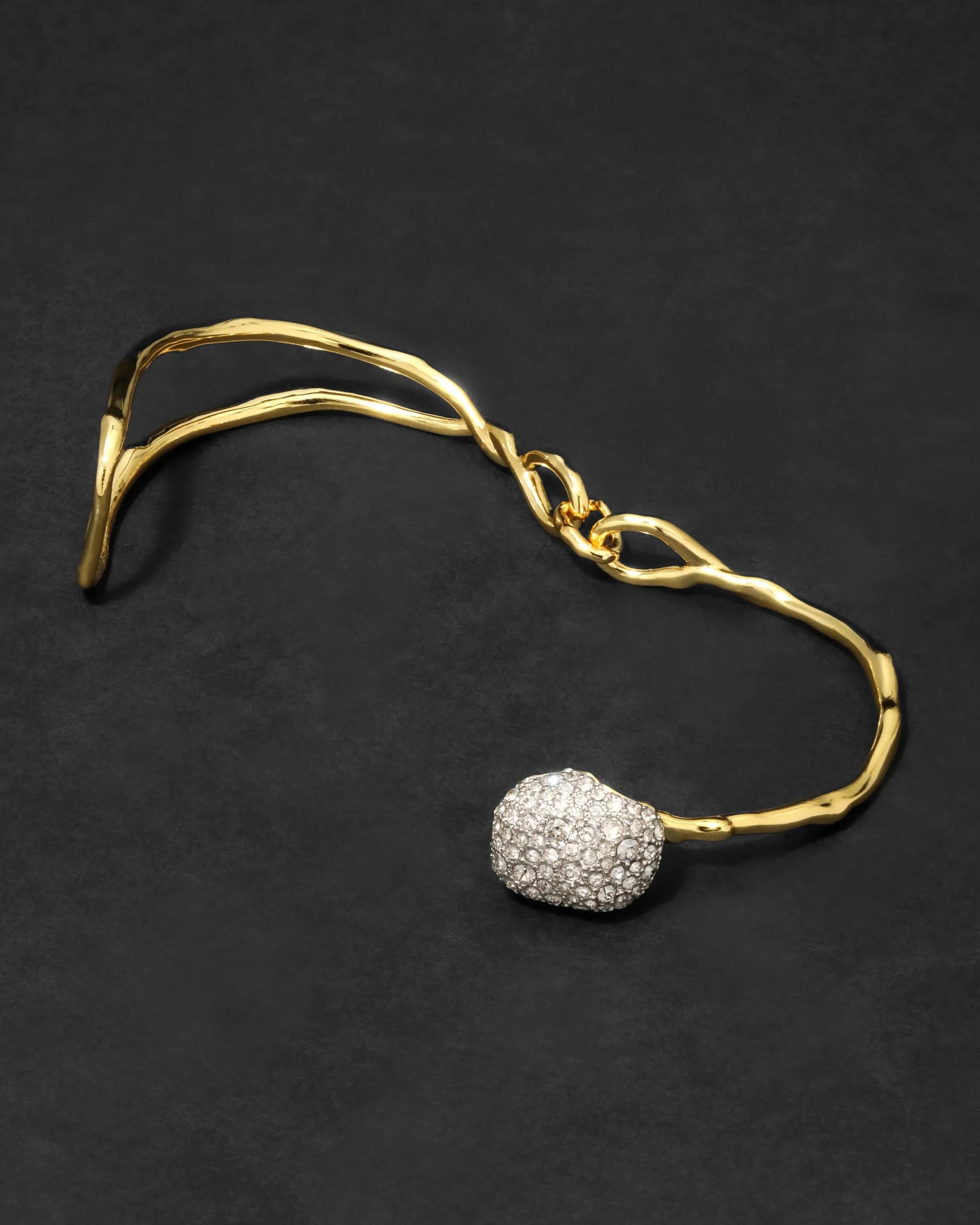 Solanales Crystal Pebble Clasp Bracelet