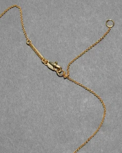 Solanales Gold Crystal Orbit Necklace