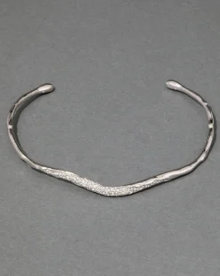 Solanales Silver Crystal Skinny Collar